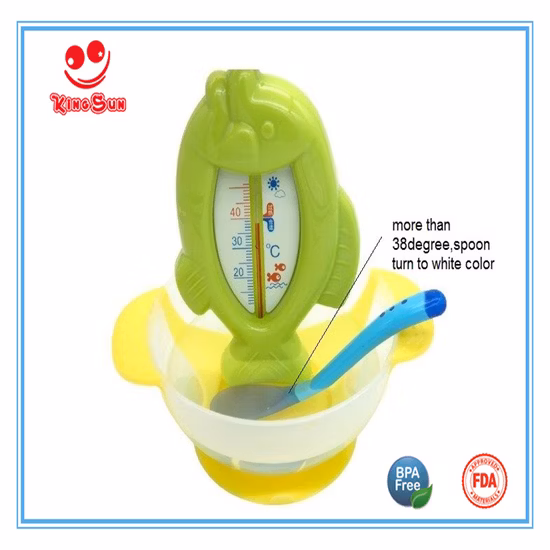 Farbwechselndes Babylöffel- und Gabelset für Neugeborene